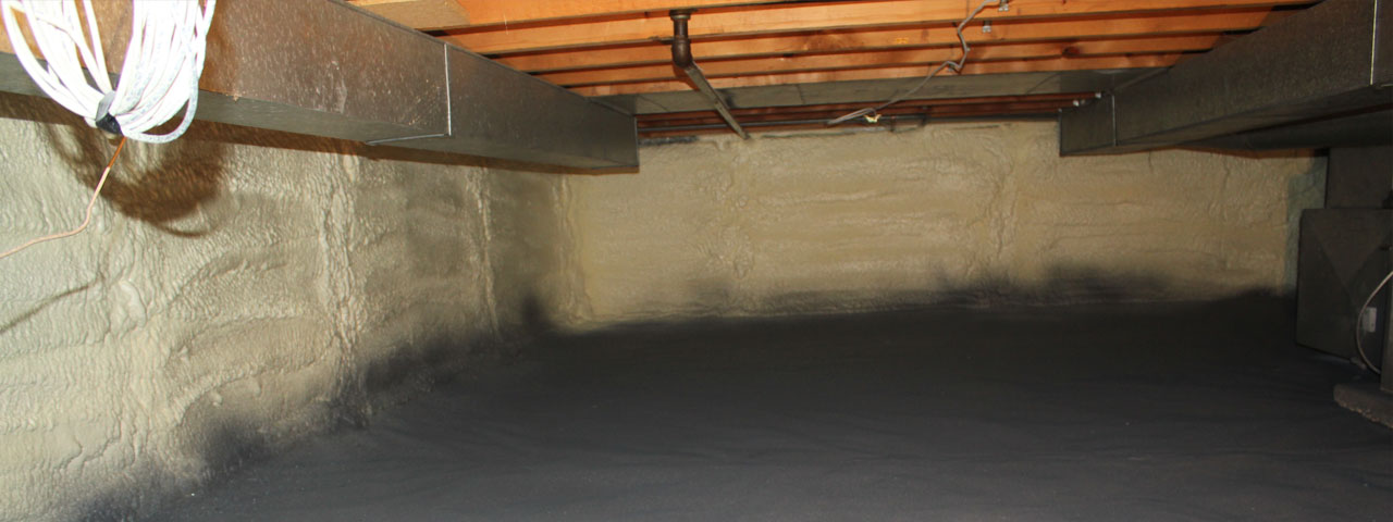Riverside spray foam insulation for crawl spaces